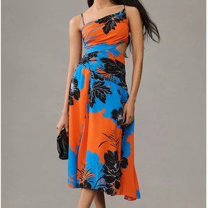 Plenty by Tracy Reese Printed Asymmetrical Cutout Dress
